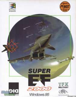 Super EF 2000 PC CD combat simulation game + add on BOX  