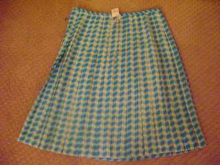 1390 BOTTEGA VENETA TORQUIOSE SKIRT 46/12 NWT  