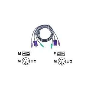  NEW Aten 6Ft Premium Kvm Combo Cable Ps/2   2L1001P/C 