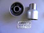 LAMBRETTA. TWO SILENT BUSH BLOCKS/ENGINE MOUNTS. 3 HOLE