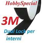 3M velcro adesivo dual lock nero per interni mm25x100cm
