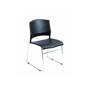   Plastic Stacking Chair with Chrome Frame by BOSS