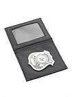 NEW ADULTS AWESOME SHINNY SILVER POLICE BADGE IN WALLET