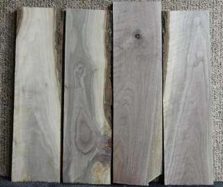 Lot of 4 Marbled Black Walnut Super Figured Craftwood Lumber Slabs 
