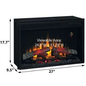  Classic Flame 26EF022GRA   Fixed Front 26 Wide Insert 