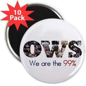 We are the 99% OWS Occupy Wall Street Protest 2.25 inch Fridge Magnet 