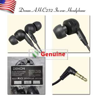Denon AH C252 Ergonomic In Ear Headphone AH BB300 Black 4560119539663 
