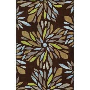  Dalyn Monterey Chocolate Rug Contemporary Flowers 411 x 