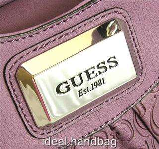 NEW NWT GUESS GRIFFIN PURPLE BAG PURSE TOTE  