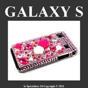   HOUSSE STRASS BLING pour SAMSUNG i9000 GALAXY S + FILM SMARTPHONE