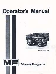 Massey Ferguson MF 135 Tractor Owners Operators Manual  