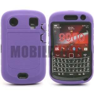 MOBILE KING) Dual Ultra Rugged Protector Case Purple Silicone Cover 