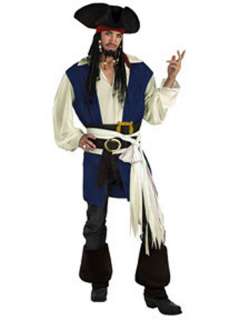 Adult Deluxe Captain Jack Sparrow Costume   Pirates of the Caribbean 