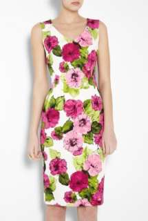 Ultimate Floral Print Stretch Cotton Dress by D&G