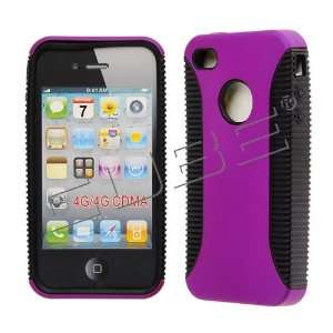   Hybrid Case Black TPU with Purple Cover Cell Phones & Accessories