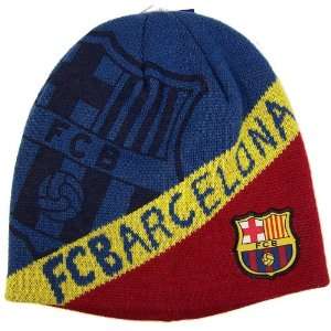 FC BARCELONA SOCCER BEANIE KNIT HAT CAP 