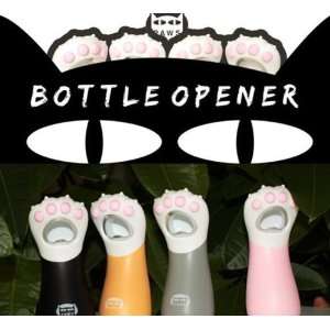  Cute Cat Paw Shaped Bottle Opener, Retail Packing 