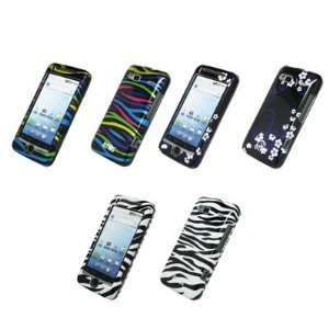  EMPIRE 3 Pack of Design Snap On Cover Cases (Black Multi 
