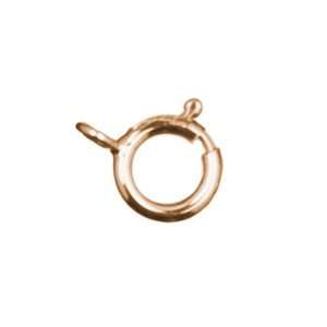  25pc 6mm Spring Ring   Rose Gold Plate Arts, Crafts 