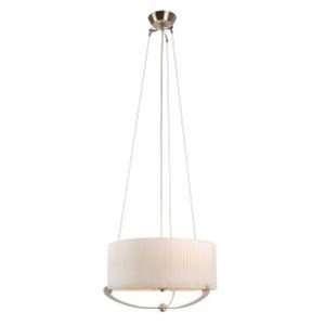 Hampton Bay Sully Collection 4 Light 102 in. Hanging Satin Nickel 