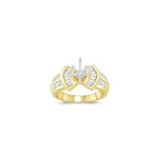   Cts Diamond Ring Setting in 14K Yellow Gold 10.0 Jewelry 