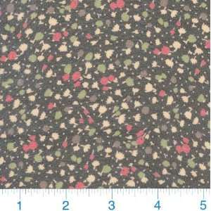  45 Wide Silk Chiffon Tiny Flowers Red/Black Fabric By 
