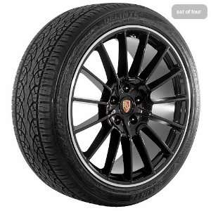   22 Inch black 170 Series Wheels Rims and Tires for Porsche Automotive