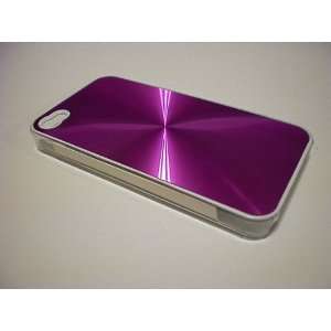  Purple iPhone 4/4s Case With Shining Aluminium Plastic 