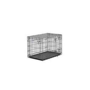 SELECT TRIPLE DOOR DOG CRATE, Color GRAY; Size 36X23X25 INCH 