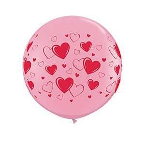  Love with Red Hearts 3 Latex Balloon Health & Personal 