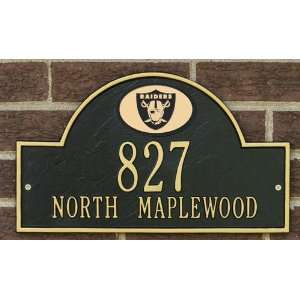  Oakland Raiders Black & Gold Personalized Address Plaque 
