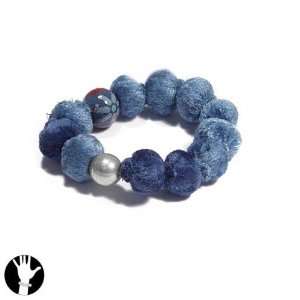  Multi Blue Comb Bleu Combinaison Bracelet Elastic Bracelet Velvet 