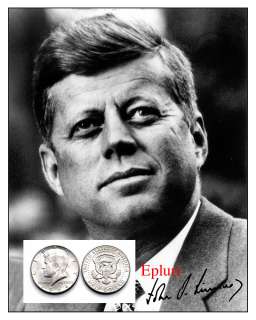 John F. Kennedy JFK Silver Half Dollar 1964 Signed Preprint Autograph 