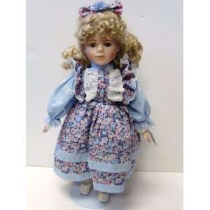 Porcelain Doll with Flower Dress