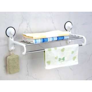 Package1*Suction Cup Bath Towel Rails Shelf Rack Holder Bar A