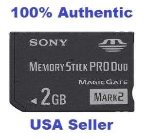 SONY 2GB PRO DUO MARK2 MEMORY STICK CARD MSMT2G   NEW  