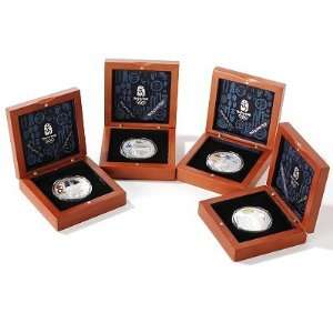  2008 Beijing Olympic Silver Proof Series II Four Coin Set 