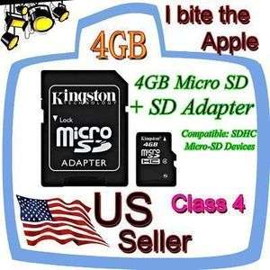   Micro SD Card For Motorola DEFY MB525 Phone + SDHC Memory Card Adapter