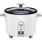 Sanyo EC 503 3 Cup Rice Cooker and Vegetable Steamer, White  
