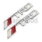 2X 3D Metal Logo Toyota TRD Chrome Racing Emblem Car Trunk Badge 