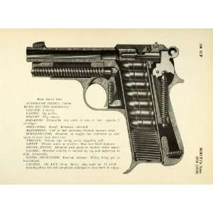 1948 Print 1934 .380 ACP Automatic Colt Pistol Cartridge 9 mm Italian 