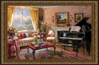 Music Room Baby Grand Piano New Wall Hanging Tapestry  