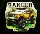 Mud Truck T shirt 4x4 bogger lifted mudder SMALL Ford offroad Ranger