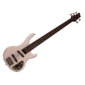   Clear Acrylic 5 String Jazz Bass Electric Guitar Musical Instruments