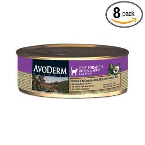 AvoDerm Naturals Beef Canned Cat Food, 5.5  Ounce (Pack of 8)  