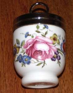 Vintage Royal Worcester Egg Coddler Very Pretty Pink Floral Print 