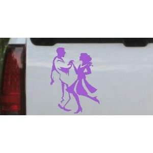   Couple Dancing 1 Line Art People Car Window Wall Laptop Decal Sticker
