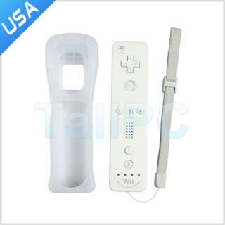   Controller with Soft Silicone Case + Motion Plus For Nintendo Wii