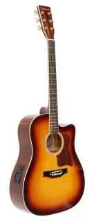 Crestwood Acoustic Electric Cutaway Guitar   Sunburst  