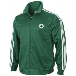 NBA Boston Celtics Adidas 3 Stripes Full Zip Track Jacket Full Color 